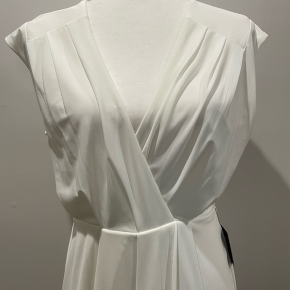 Express White Draped Mini Dress - Picture 5 of 8